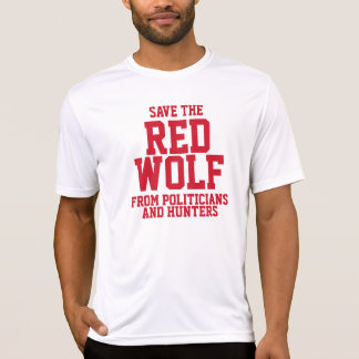 T-shirt Sauvez notre Loup rouge en danger
