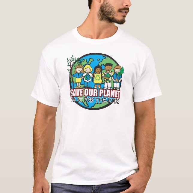 T-shirt Sauvez notre planète (Devant)