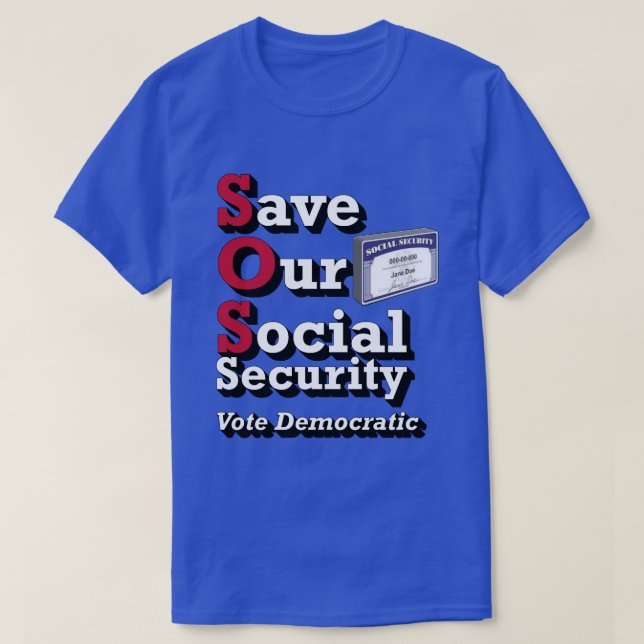 T-shirt Sauvez notre sécurité sociale (Design devant)