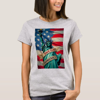 T-shirt Sauvez Notre Statue Démocratique De La Liberté