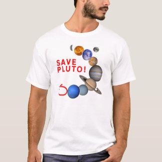 T-shirt Sauvez Pluton (le système solaire)
