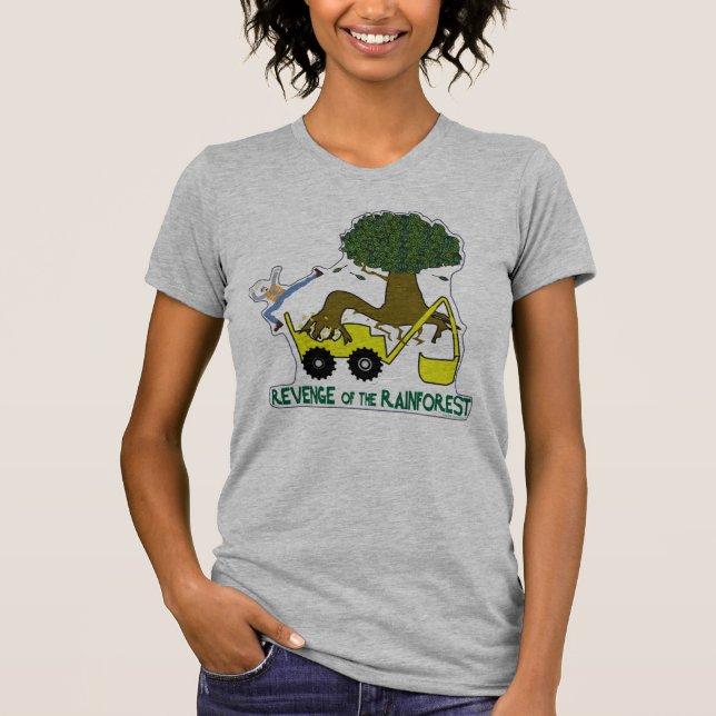 T-shirt Sauvez Rainforest Plantes Arbres Jour des terres E (Devant)