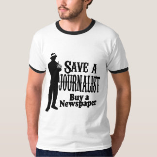 T-shirt sauvez un achat de journaliste un journal