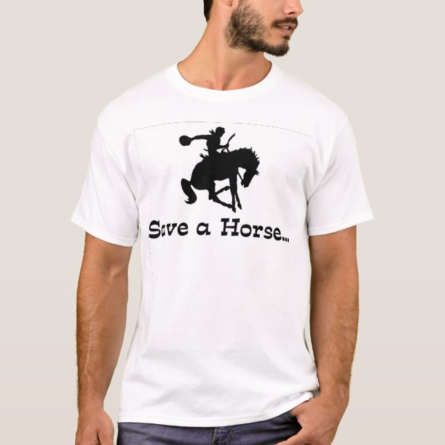 T-shirt sauvez un cheval… (Devant)