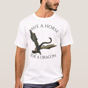 T-shirt Sauvez un cheval à cheval à cheval à Dragon Femme