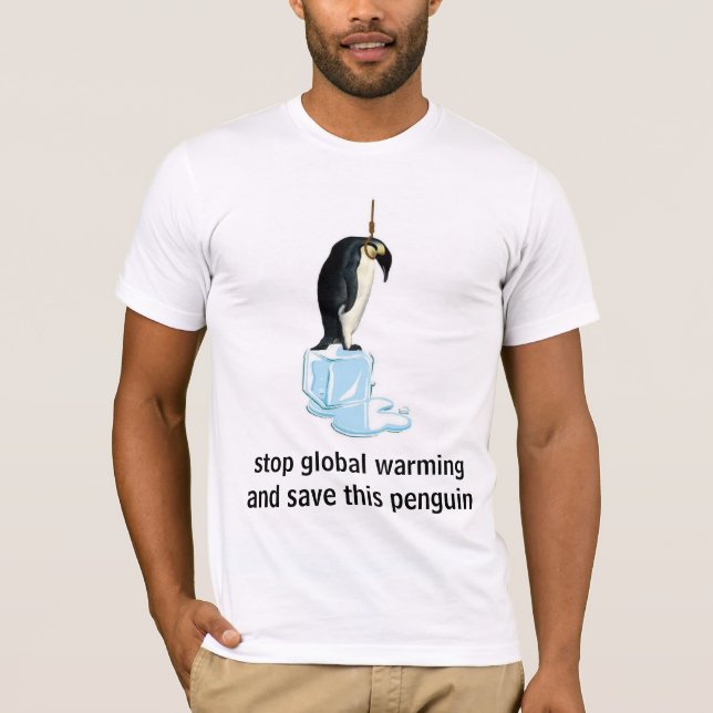 T-shirt sauvez un pingouin (Devant)