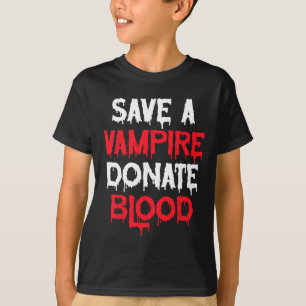 T-shirt Sauvez Un Vampire Faites Un Don De Sang Costume Ha