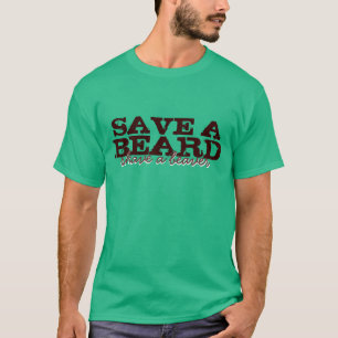 T-shirt Sauvez une barbe