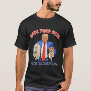 T-shirt Sauvez Vos Animaux Votez Trump Élection Américaine