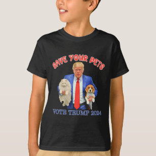 T-shirt Sauvez Vos Animaux Votez Trump Élection Américaine