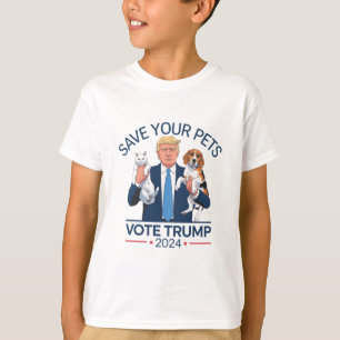 T-shirt Sauvez Vos Animaux Votez Trump Élection USA Citati