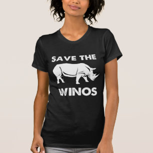 T-shirt Sauvez Winos avec le rhinocéros