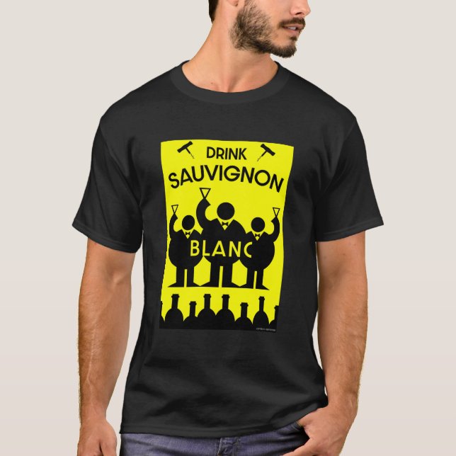 T-shirt Sauvignon Blanc Vin Drinker (Devant)