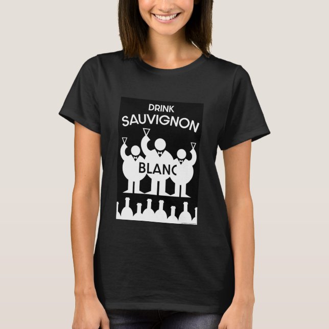T-shirt Sauvignon Blanc Vin Drinker (Devant)