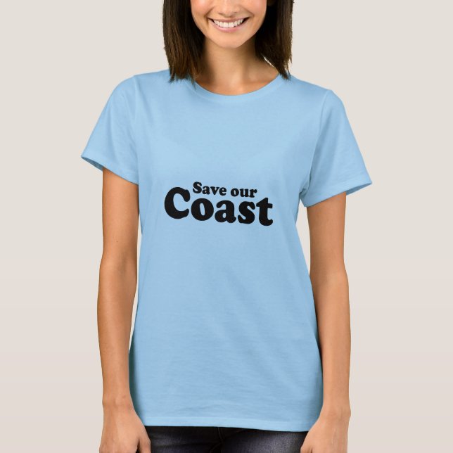 T-SHIRT SAUVONS NOS CÔTES (Devant)