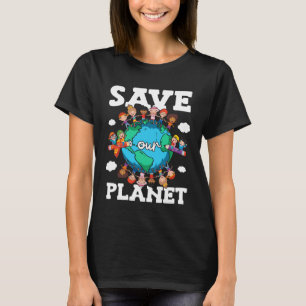 T-shirt Sauvons Notre Planète Nature Plaidoyer Sensibilisa