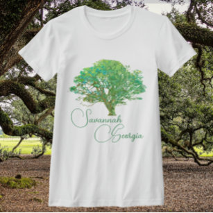 T-shirt Savannah Georgia Enchantant Live Oak Tree