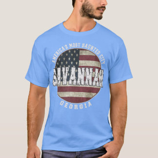 T-shirt Savannah Géorgie, Amérique Vintage