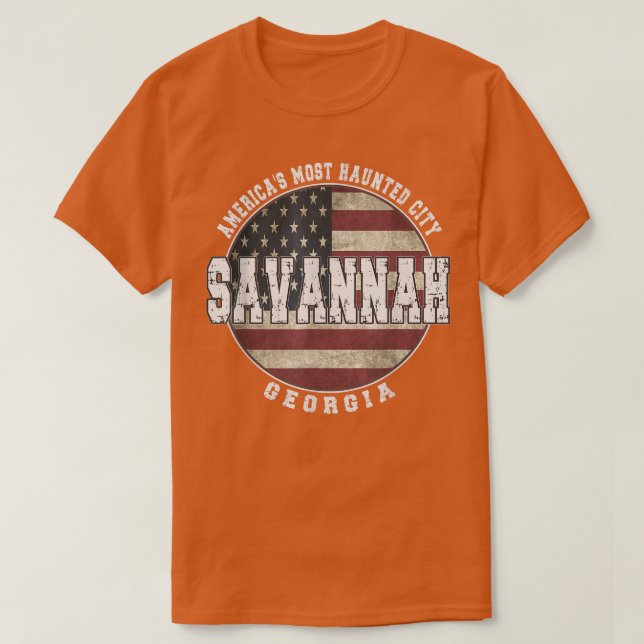 T-shirt Savannah Géorgie, Amérique Vintage (Design devant)