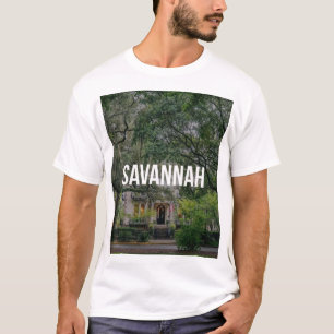 T-shirt Savannah Géorgie Maison Historique et Chênes Vifs