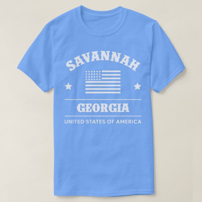 T-shirt Savannah Géorgie USA (Design devant)