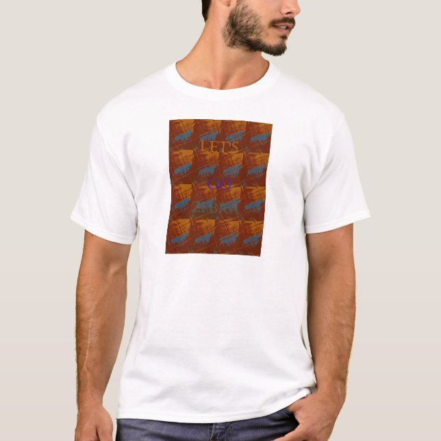 T-shirt Savannah Safari Lets Go Zebra Hakuna Matata mot (Devant)