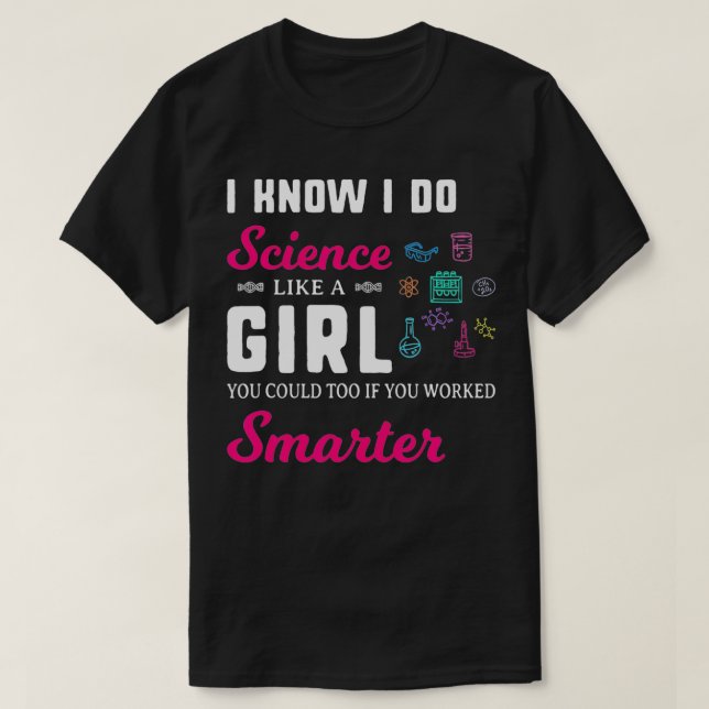 T-shirt Savant Sarcastique Drôle Je Fais La Science Comme  (Design devant)