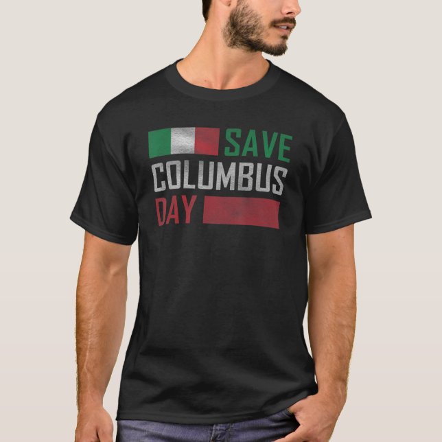 T-shirt Save Columbus Day - Italian Pride_5 (Devant)