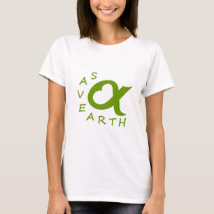 T-shirt save earth planète