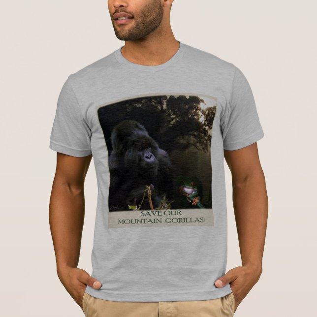 T-shirt "SAVE NOTRE MTN GORILLAS" (Devant)
