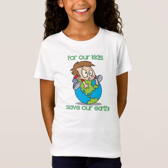 T-Shirt Save Our Earth Kids shirt (Devant)