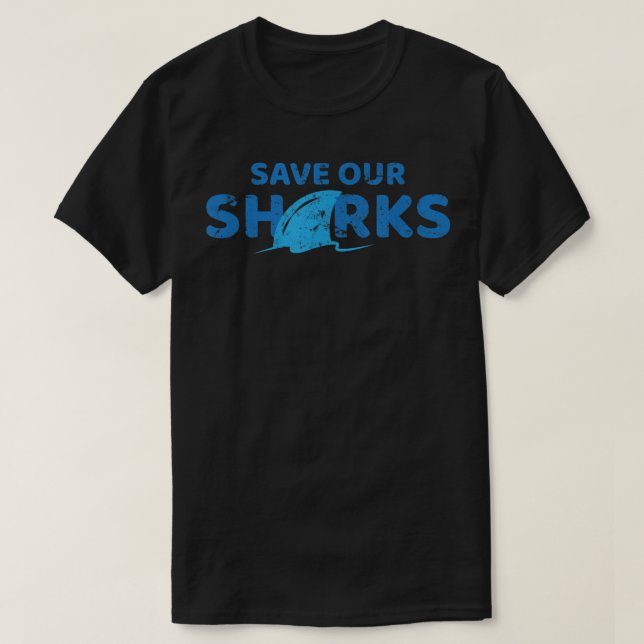 T-shirt Save Our Sharks  (Design devant)