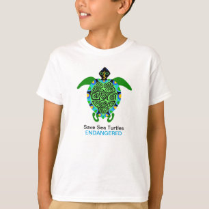 T-shirt Save Sea TURTLES - Graphique animal en voie de dis