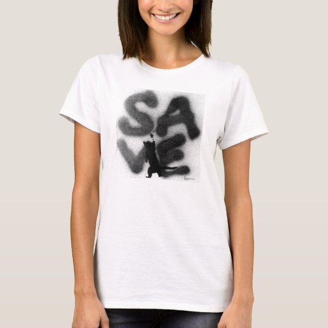 T-shirt "SAVE" Secourez les animaux domestiques ! (Devant)