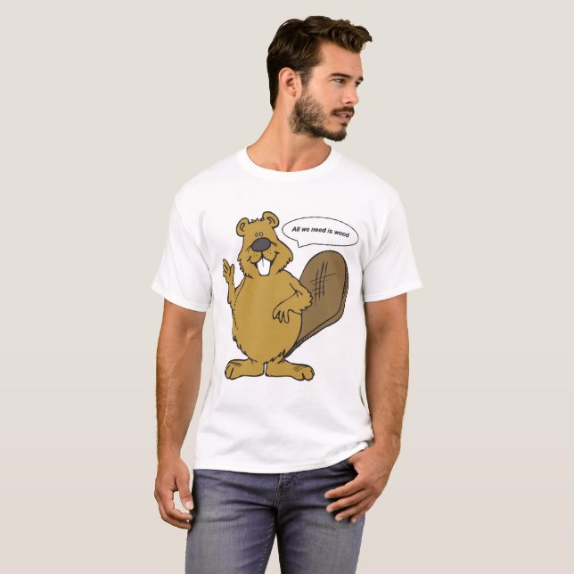 T-shirt save the beaver (Devant entier)
