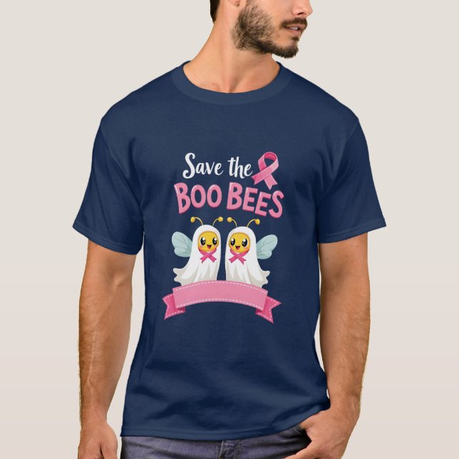 T-shirt Save the Boo Bees - Sensibilisation au cancer du s (Devant)