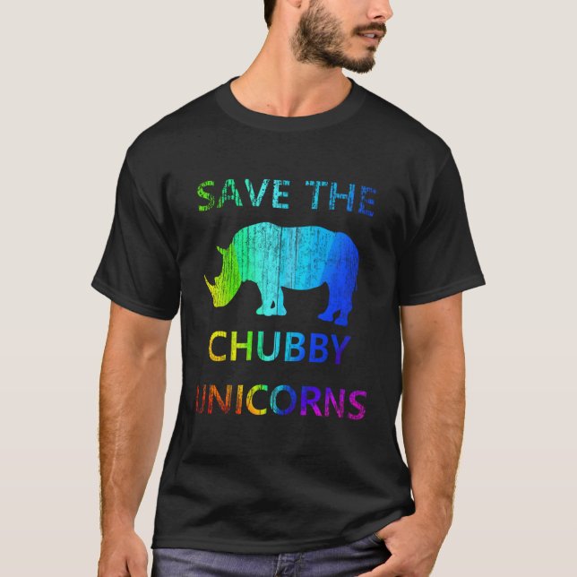 T-shirt Save The Chubby Unicorns (Devant)