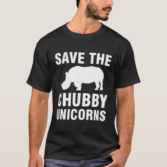 T-shirt Save The Chubby Unicorns (Devant)