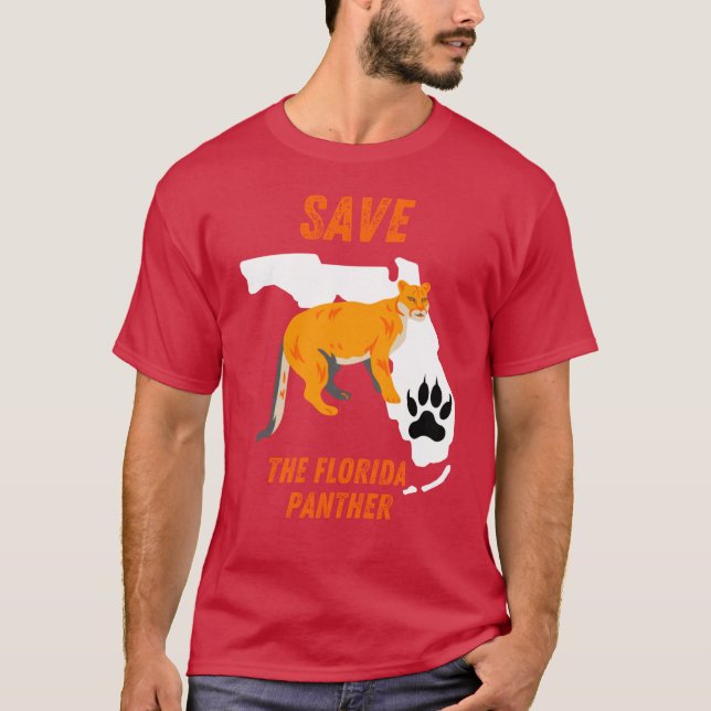 T-shirt Save The Florida Panther (Devant)