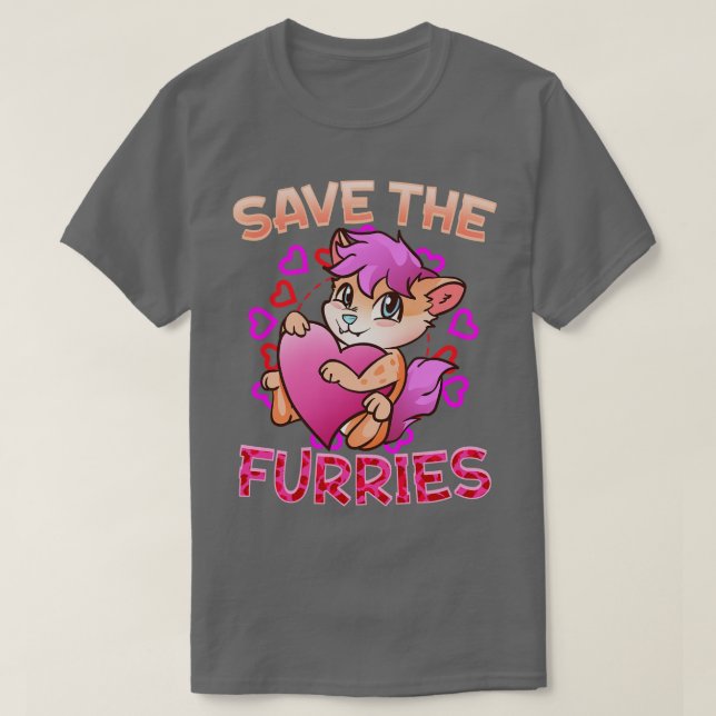 T-shirt Save the Furries I Fandom Cosplay 7 (Design devant)