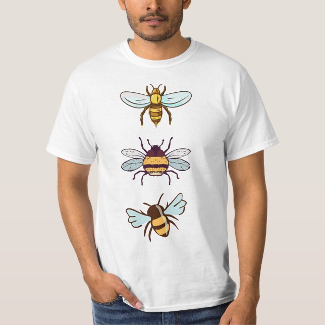 T-shirt Save The Honey Bees Beekeeper Cute Bee  (Devant)