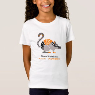 T-Shirt Save the NUMBAT - Graphique animal en danger -