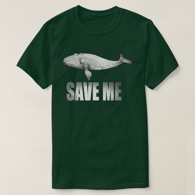T-shirt Save The Right Whales T 5328  (Design devant)