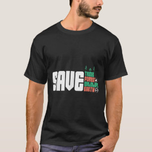 T-shirt Save the World Nature Protection De l'environnemen