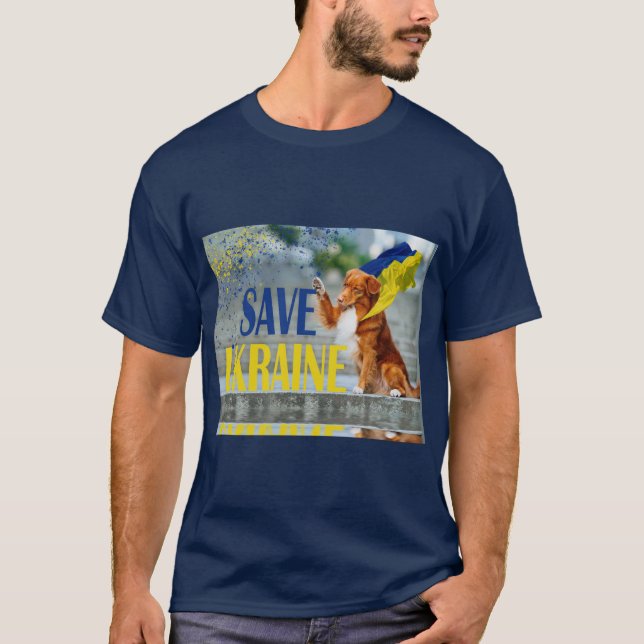 T-shirt Save Ukraine Toller (Devant)