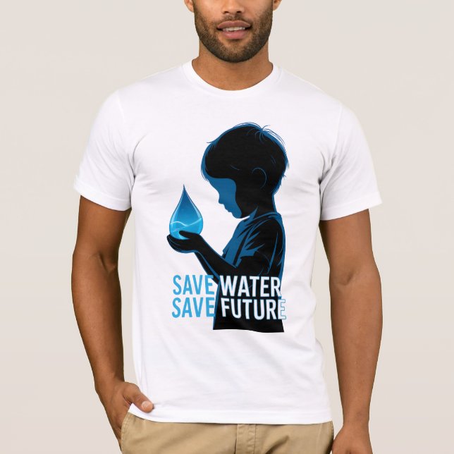 T-shirt Save Water Save Future (Devant)