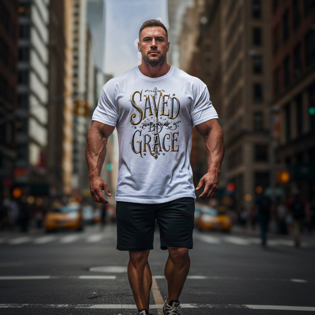 T-shirt Saved By Grace (Créateur téléchargé)