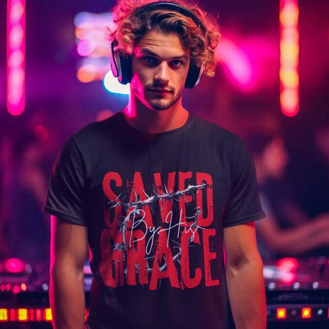 T-shirt Saved by Grace - Believers Bible verse Scripture (Créateur téléchargé)