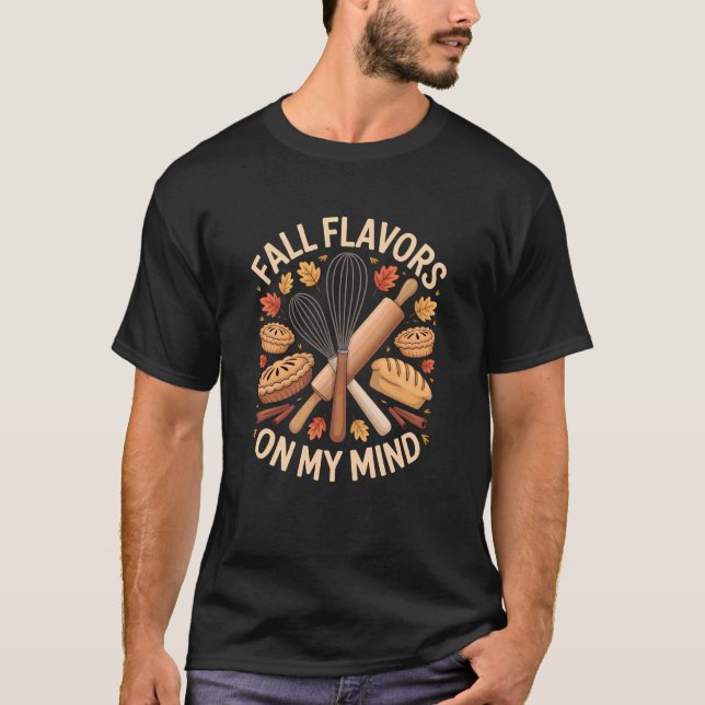 T-shirt Saveurs d'Automne Saison de Cuisson du Pain d'Auto (Devant)