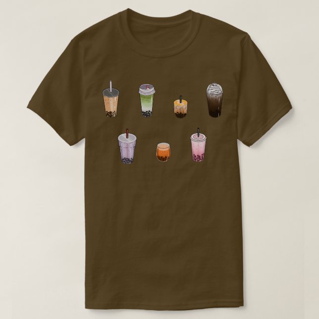 T-shirt Saveurs de thé Boba (Design devant)